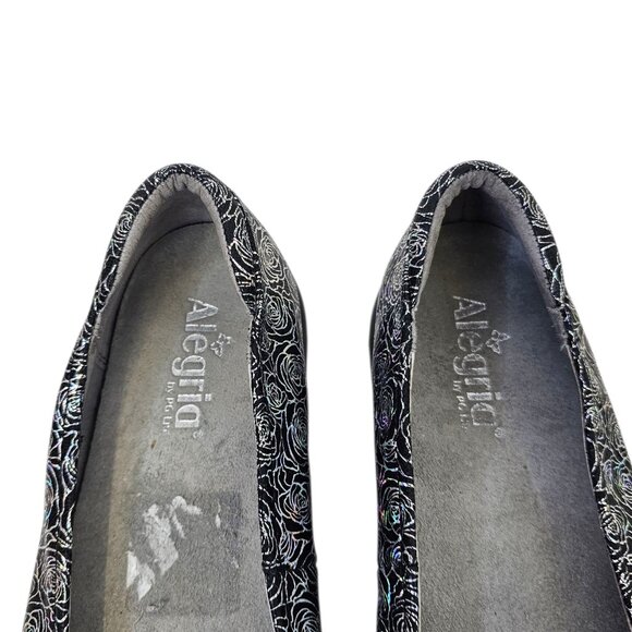 Alegria Petal Ballet Flats, Iridescent Roses, Leather, Comfort, Slip On, 9.5 - Picture 4 of 8